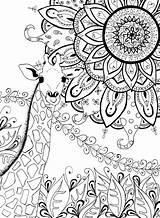 Coloring Pages Adult Colouring Tom Animal Mandala Giraffe Fedro Girafe Adults Printable Abstract Sheets Giraffes Coloriage Ups Grown Imprimer Cahier sketch template