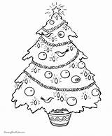Coloring Christmas Pages Tree Printing Help sketch template