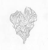 Graffiti Heart Complex Drawing Getdrawings Deviantart sketch template