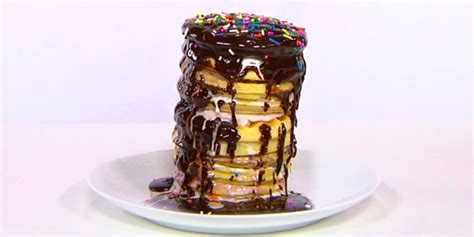 the waffle ice cream tower cake aka the best cake you ll never have to bake video