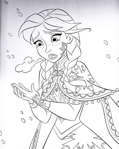disney frozen princess anna coloring pages   print