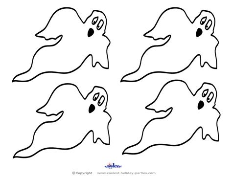 small printable ghost coolest  printables
