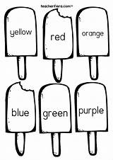 Colour Year Unit Teacherfiera Ice Colours Pick Read Chart Lollies sketch template