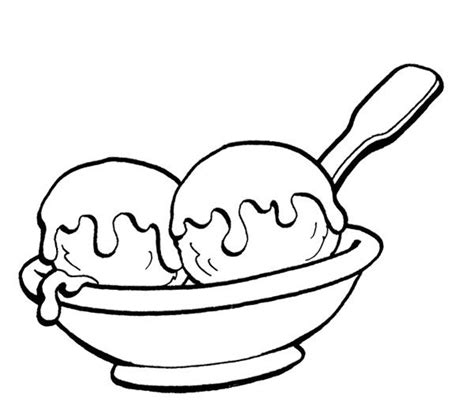 ice cream scoops coloring page cookie pinterest ice cream scoop