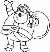 Santa Claus Cartoon Christmas Draw Drawing Coloring Kids Printable Sketch Outline Easy Father Sheets Do Drawings Colouring Pages Clipart Cliparts sketch template
