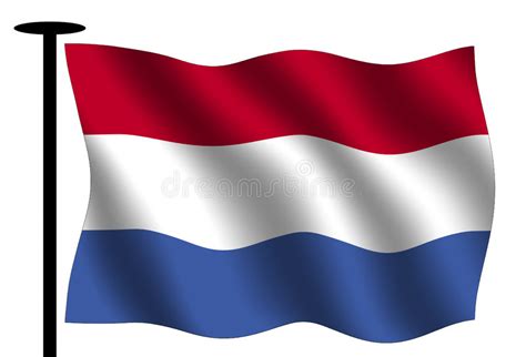 Waving Dutch Flag Stock Illustration Illustration Of