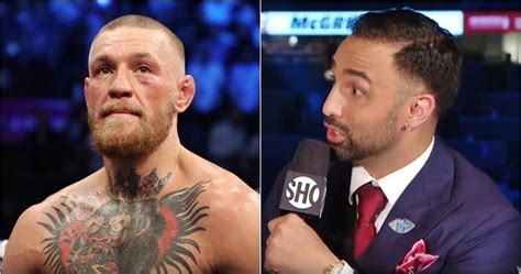 what a shame that paulie malignaggi had to react this way to conor