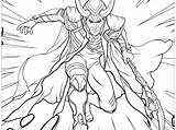 Loki Coloring Pages Avengers Printable Marvel Color Superheroes Villain Getcolorings Getdrawings sketch template