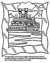 Steamboat Coloring Pages Crayola sketch template