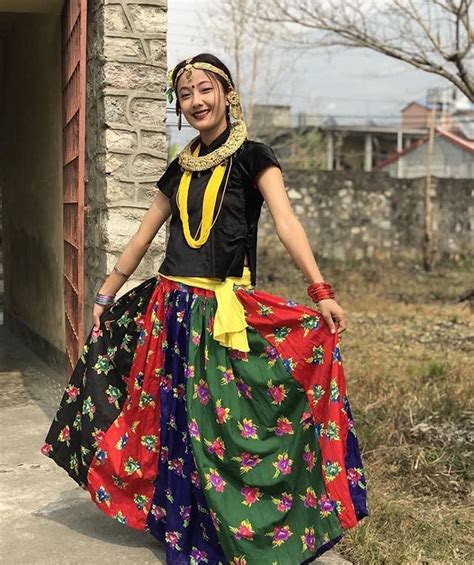 Nepali Girl In Authentic Dress 🇳🇵 Nepalese Cultural Dresses Mention