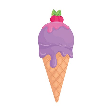 ice cream cone vector design  vector art  vecteezy