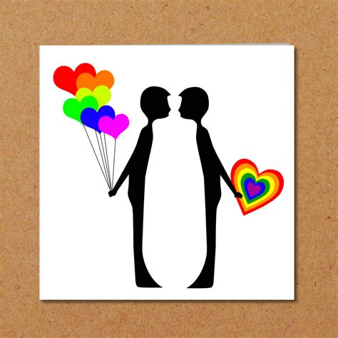 lgbt same sex gay valentines day or engagement card same sex etsy