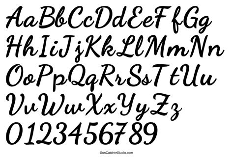 cursive letters font  handwriting script lettering diy projects