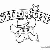 Sheriff Hellokids sketch template