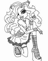 Monster Clawdeen Draculaura Pastime sketch template