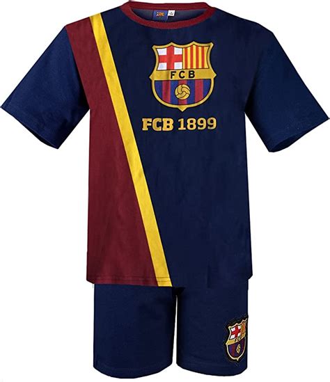fc barcelona ensemble de pyjama pour garcon   ans amazonfr vetements  accessoires