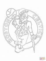 Celtics Boston Coloring Nba Logo Pages Kobe Bryant Players Basketball Terrier Drawing Lebron Printable James Santa Funny Color Sport Print sketch template