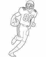 Coloring Football Player Pages Print Color Kids sketch template