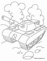Tank Sherman Coloring Pages Getcolorings Tanks Army sketch template