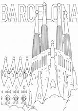Barcelona Coloring Pages sketch template