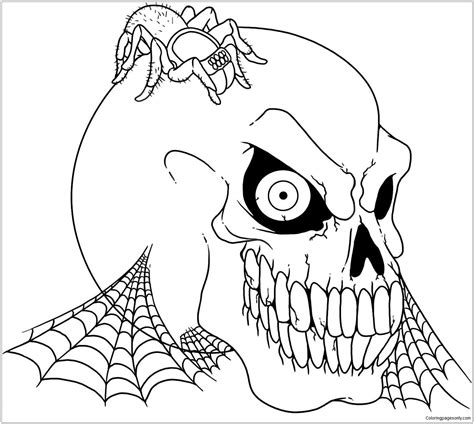 scary halloween  coloring pages holidays coloring pages