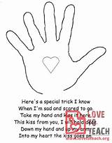 Kissing Hand Activity Printable Worksheet Lovetoteach Worksheets Story Color Audrey Penn Children Reading sketch template