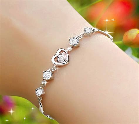 gift  silver bracelets  women  perfect women fitness