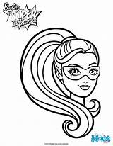 Barbie Coloring Pages Mask Super Hero Spy Printable Squad Party Para Coloriage Princess Superhero Power Head Dessin Birthday Hellokids Un sketch template