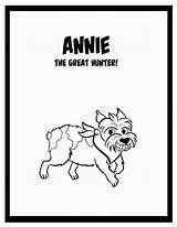 Annie Orphan Oakley Library sketch template