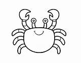 Coloring Crab Sea Coloringcrew Animals sketch template