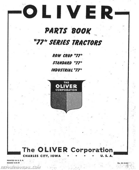 oliver tractor manuals repair manuals