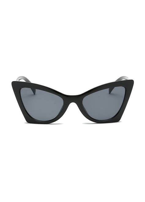 black square cat eye sunglasses attitude clothing