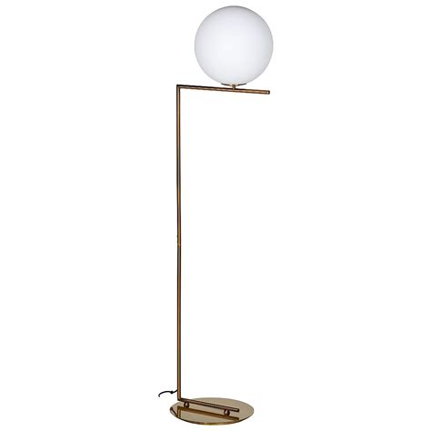 Frosted Glass Globe Floor Lamp Audenza