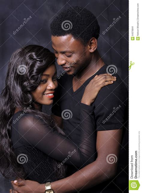 African Couple Love Stock Image Image Of Enjoying Eyes
