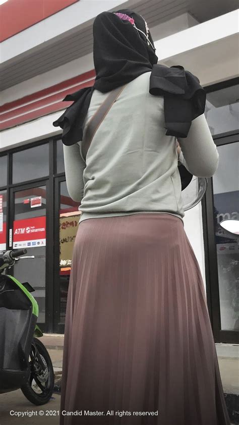 Bokong Semok Rok Plisket Gaya Hijab Pakaian Seksi Pakaian Gym