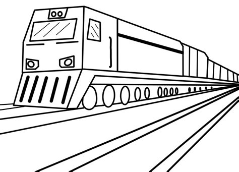 diesel train engine coloring pages