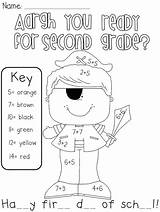 Grade Coloring First 2nd School Second Pages Work Printable Morning Welcome Back Kindergarten Pirate Ready Activities Third Word Color Students sketch template