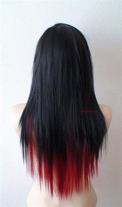 black wine red scene wig emo wig scene hair emo hair