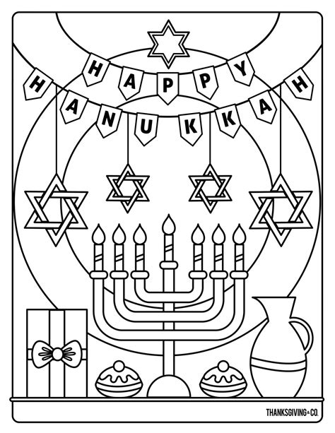 hanukkah printable coloring pages printable word searches