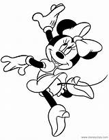 Minnie Coloring Mouse Pages Dancing Book Disney sketch template
