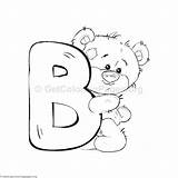 Letter Getcoloringpages Colouring sketch template