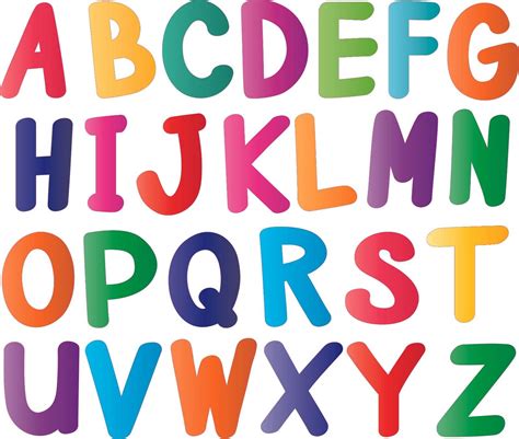 kids bedroom living room multi colored english alphabet letters wall