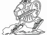 Roman Coloring Pages Soldier Numerals Drawing Getdrawings Getcolorings sketch template