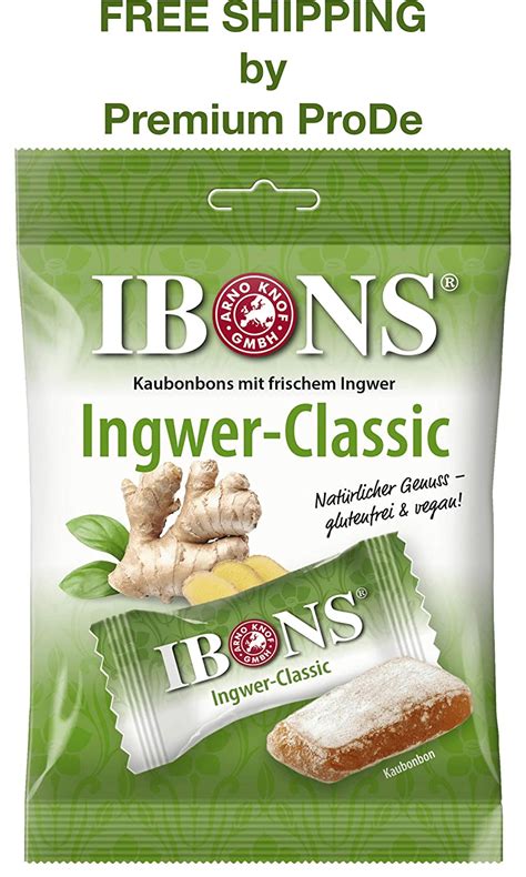 Classic Ginger Candies 92 G Ginger Chewy Sweets Ibons