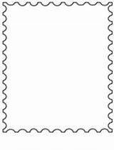 Fun Vormen Postzegel sketch template