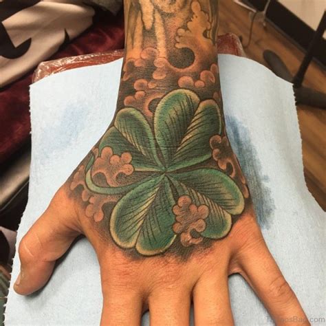 elegant leaf tattoos  hand