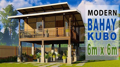 modern bahay kubo elevated amakan house design    youtube philippines house design