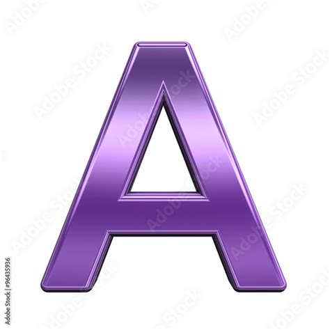 letter  shiny purple alphabet set isolated  white computer