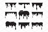 Dripping Paint Drip Draw Pictur Splatter Creativemarket Splashes Fbcd Trippy Fonts sketch template