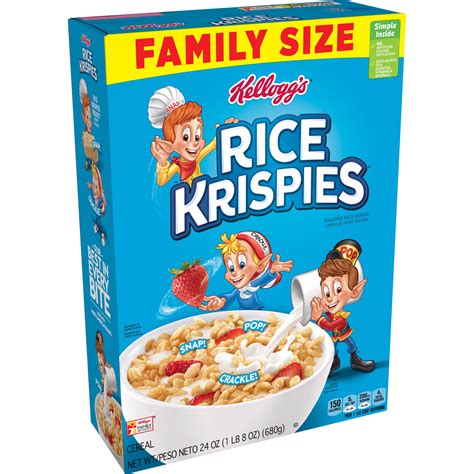 kelloggs rice krispies breakfast cereal original family size fat  food oz walmart